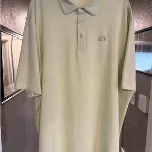 Peter Millar Light Green Polo Shirt with Subtle Chest Logo